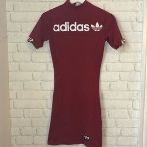 Adidas Cute Sexy Body Con Dress Size XS Stripes